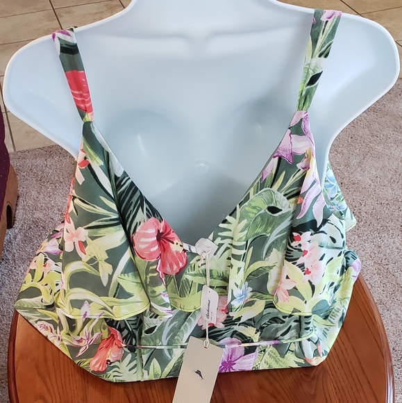 Tommy Bahama tropical floral strappy dress, size L - NEW - Picture 9 of 9